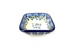 604 Bunzlau vierkant schaaltje 8 x 8 cm 1821X 604 Kleine vierkante schaaltjes 8 x 8 cm